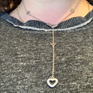 Adjustable heart necklace